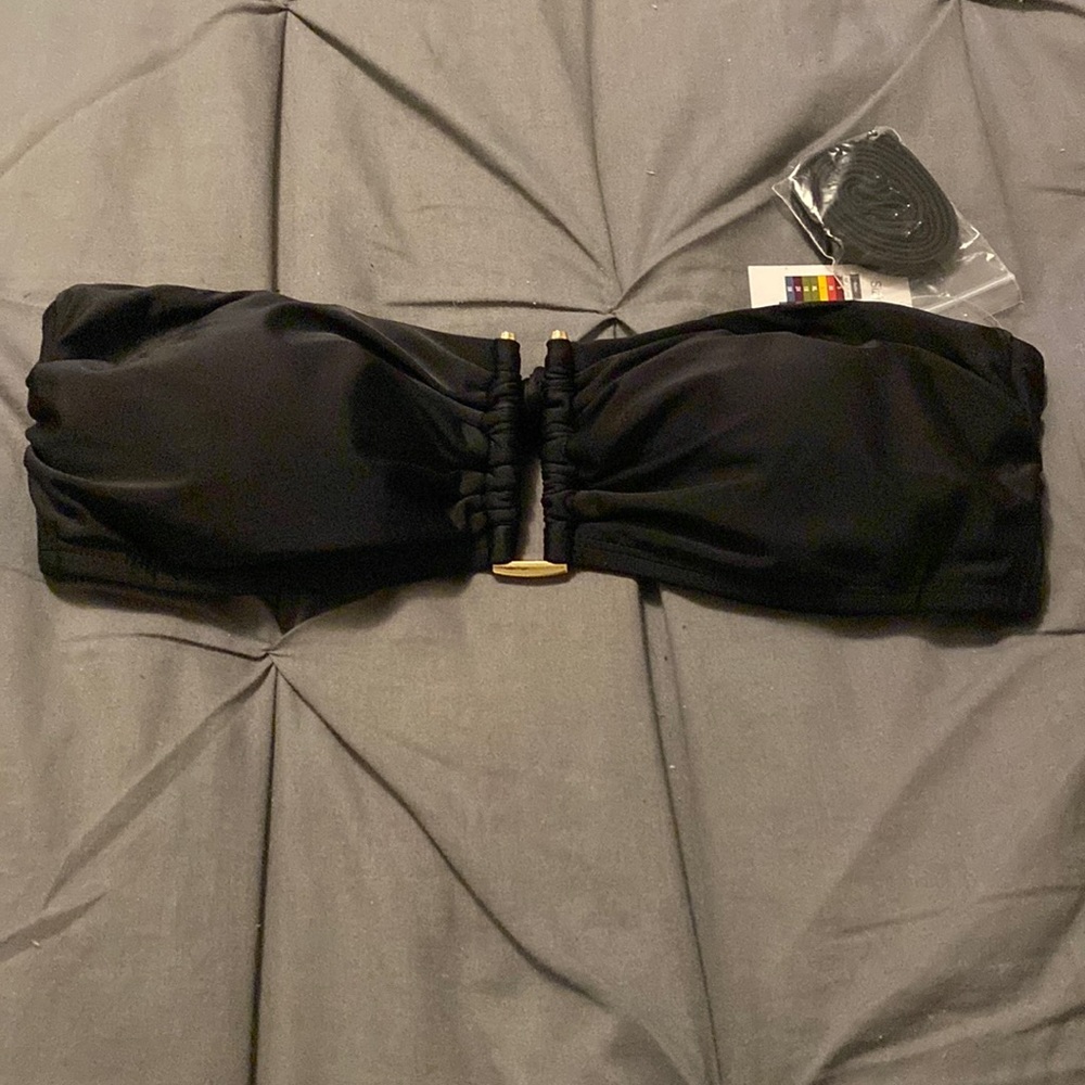 Bandeau top, black, New Bathing suit.
